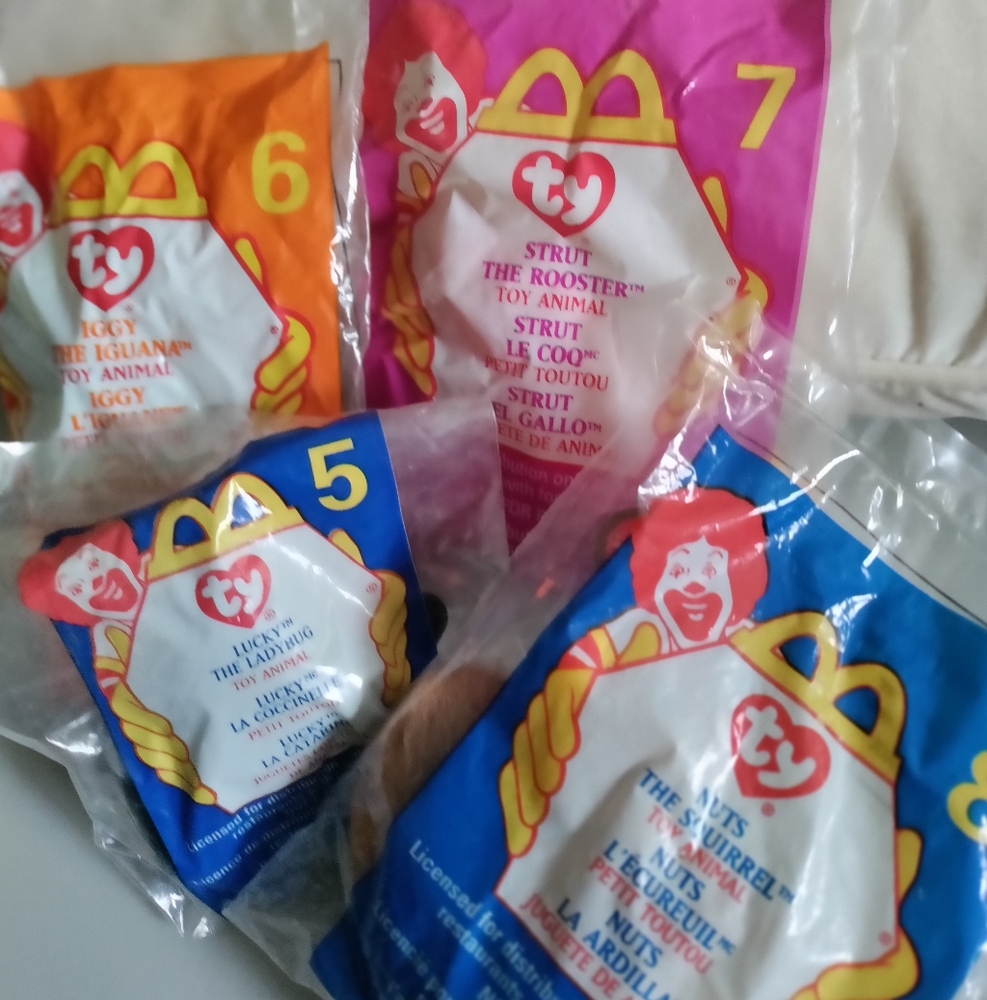 NWOT 13 TY Beanie Baby collection Teeny .Sealed in bags. McDonald's 1999-2000